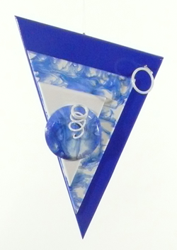 Small Blue & White Deco, 19 x 15 x 6