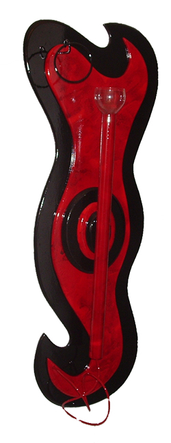 Large Red & Black Deco, 48 x 17 x 7